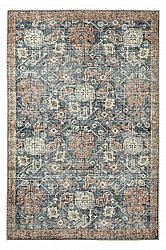 Flachgewebter Teppich - Noura (dunkelblau)