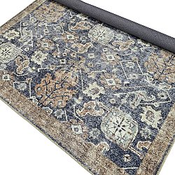 Flachgewebter Teppich - Noura (dunkelblau)