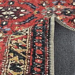 Flachgewebter Teppich - Omarien (rot)