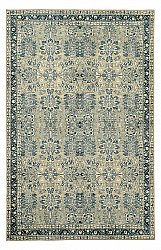 Flachgewebter Teppich - Yasirah (blau/grün)