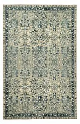 Flachgewebter Teppich - Yasirah (blau/grün)