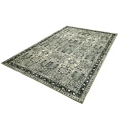 Flachgewebter Teppich - Yasirah (blau/grün)