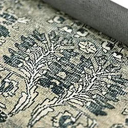 Flachgewebter Teppich - Yasirah (blau/grün)