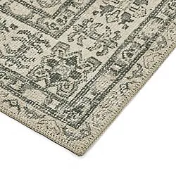 Flachgewebter Teppich - Zuleina (grün)