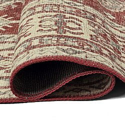 Flachgewebter Teppich - Zuleina (rot)