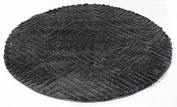 Runde Teppiche - Monti (schwarz)
