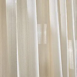 Vorhänge - Gardine in Leinenoptik Andrada (beige)