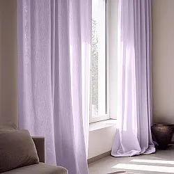 Vorhänge - Gardine in Leinenoptik Andrada (lila)