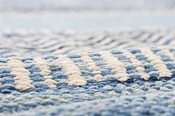 Flickenteppich von Strehög of Sweden - Havtorn (blau)