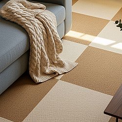 Teppichboden - Almeria Teppichfliesen 24 Stk. (beige)