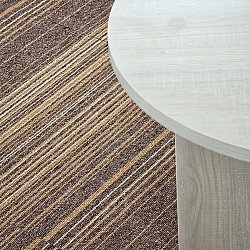 Teppichboden - Almeria Teppichfliesen 24 Stk. (unregelmäßig gestreift braun)