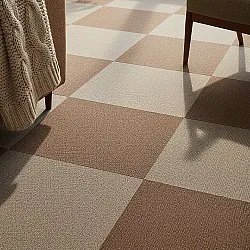 Teppichboden - Almeria Teppichfliesen 24 Stk. (braun)