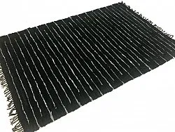 Flickenteppich - Nordal Design (schwarz, 100 % Leder)