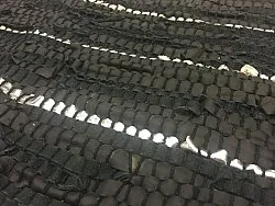 Flickenteppich - Nordal Design (schwarz, 100 % Leder)