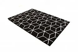 Wilton-Teppich - Florence Square (schwarz)