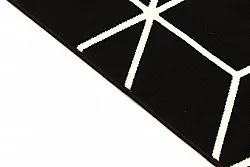 Wilton-Teppich - Florence Square (schwarz)