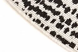 Rund Teppich - Brussels Swirl (schwarz)