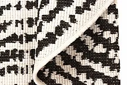 Rund Teppich - Brussels Swirl (schwarz)
