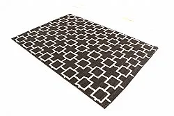 Teppich für innen und außen - Brussels Silver (schwarz)