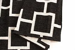 Teppich für innen und außen - Brussels Silver (schwarz)