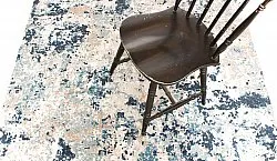 Rund Teppich - Hiboun (blau)
