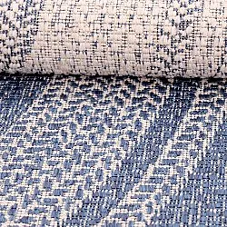 Rund Teppich - Indoor/Outdoor Angus (blau)
