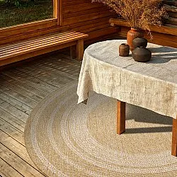 Rund Teppich - Indoor/Outdoor Angus (natur)