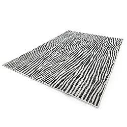 Teppich für innen und außen - utomhusmatta - Vaura (schwarz/weiß)