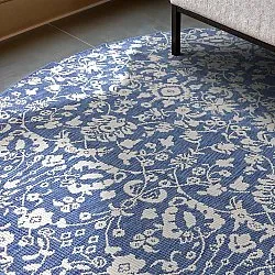 Rund Teppich - Brussels Ocean (blau)