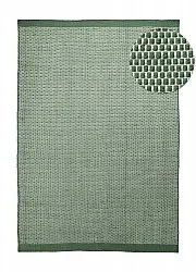 Teppich für innen und außen - Coastal Wool Look (grün/weiß)