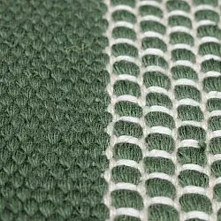Teppich für innen und außen - Coastal Wool Look (grün/weiß)