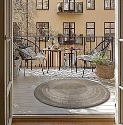Runde Teppiche - Indoor/Outdoor Angus (beige)