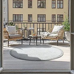 Rund Teppich - Monsaraz (grau)