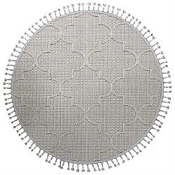Runde Teppiche - Indoor/Outdoor Santos (grau)