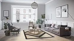 Wilton-Teppich - Pavia (beige/schwarz)