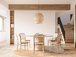 Rund Teppich - Lazio (beige/rosa)