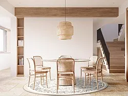 Runde Teppiche - Ember (beige/grau)