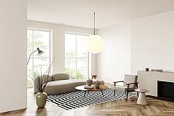 Teppich für innen und außen - Otto (schwarz)