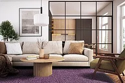 Hochflorteppiche - Zoe (lila)