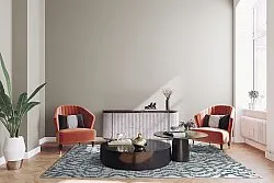 Shaggy Indoor-Outdoor - Trenton (weiß/blau)