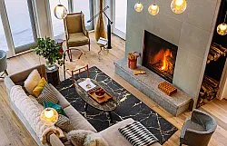 Wilton-Teppich - Vieste (schwarz/gold)