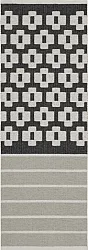 Kunststoffteppiche - Der Horred-Teppich Iris (schwarz)