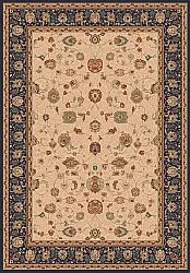 Wilton-Teppich - Angelica (beige/marineblau)