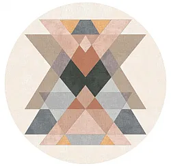 Rund Teppich - Jeral (beige/bunt)