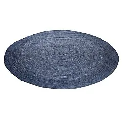 Runder Juteteppich - Amasia (blau)