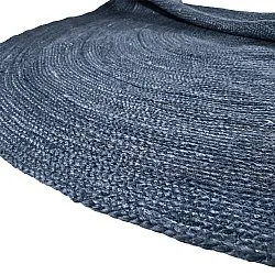 Runder Juteteppich - Amasia (blau)