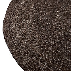 Runder Juteteppich - Amasia (dunkles taupe)