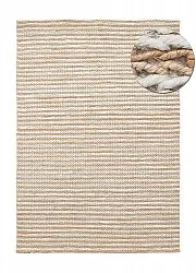 Juteteppich - Howrah Braided Jute (natur/weiß)
