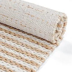 Juteteppich - Howrah Braided Jute (natur/weiß)