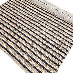 Juteteppich - Howrah Braided Jute (natur/weiß/schwarz)